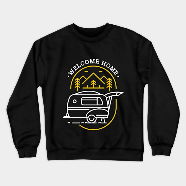 Welcome Home Crewneck Sweatshirt by VEKTORKITA